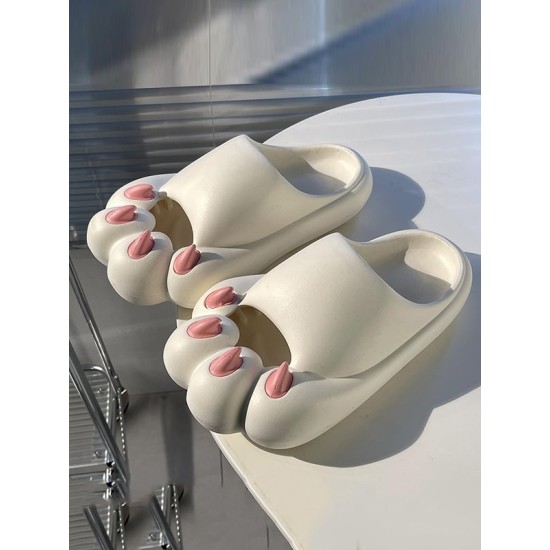 Cat Paw Shape Hollow Slippers