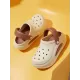 Hollow Round-Toe Shallow Cut Split-Joint Slippers Sandals Crocs