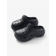 Hollow Round-Toe Solid Color Slippers Sandals Crocs