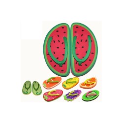 Summer Fruit Cartoon Cute Pattern Flat Shoes Flip Flops