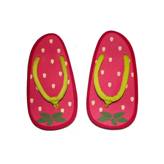 Summer Fruit Cartoon Cute Pattern Flat Shoes Flip Flops