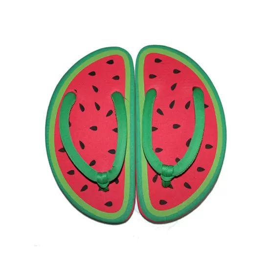 Summer Fruit Cartoon Cute Pattern Flat Shoes Flip Flops