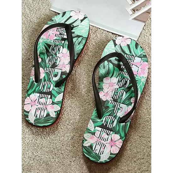 Summer Leisure Flip Flops Outdoor Wear Flat-Bottom Non-Slip Beach Shoes