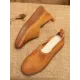 Simple Style Cowhide Soft Shoes