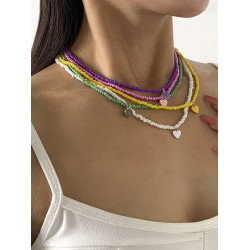 Original Solid Color Beads Necklace