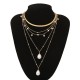 Original Vintage Statement Geometric Chains Necklace