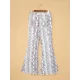 Women's Casual Pants Snake Print High Waist Flared Pants Slim Pants Wide Leg Pants