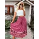 Boho Casual Vacation Elegant Floral Skirt