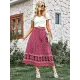 Boho Casual Vacation Elegant Floral Skirt