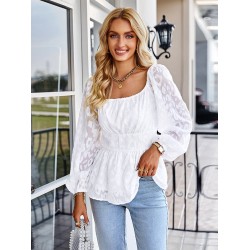 Women's Mesh Long Sleeve Long Top