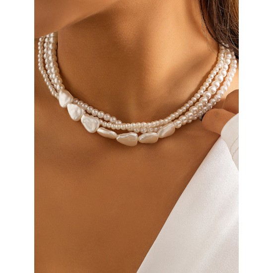 Original Vintage Multi-Layered Pearl Necklace