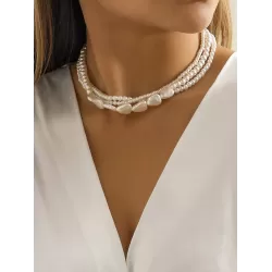 Original Vintage Multi-Layered Pearl Necklace