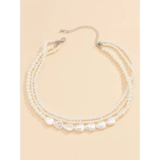 Original Vintage Multi-Layered Pearl Necklace