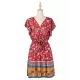 Women A-Line Floral Printed Bohemia Dress