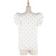 Vacation Flared Sleeves Polka Dot T-Shirts