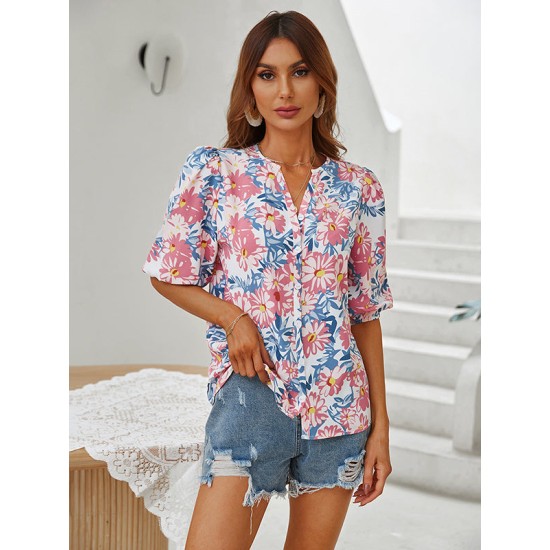 Vacation Buckle Floral T-Shirt