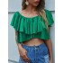 Bohemia Flared Sleeves Solid Color T-Shirt