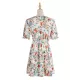 Vacation Puff Sleeves Floral Printed Bohemia Dress