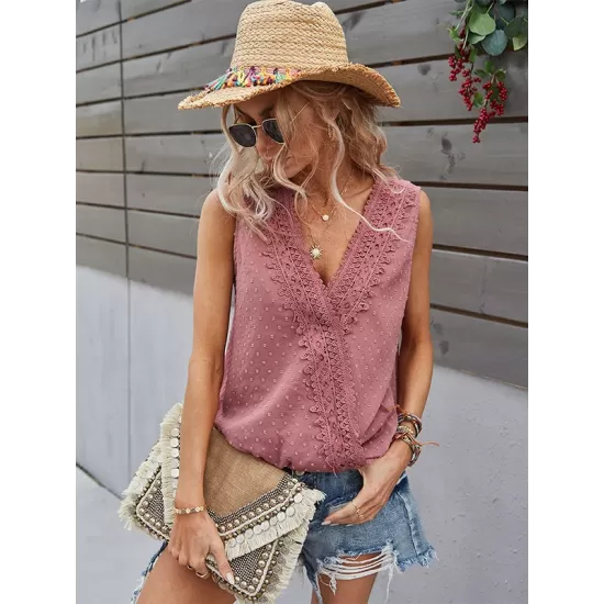 Lace Bohemian Vest Tops