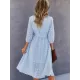 Casual Loose A-Line Buttoned Midi Dresses