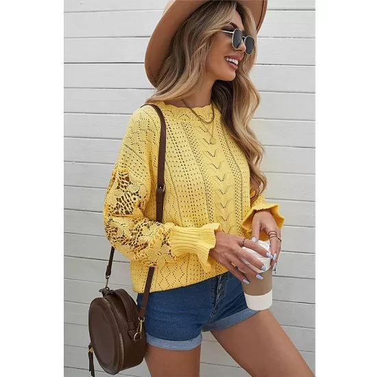 Fashion Crochet Lace Top