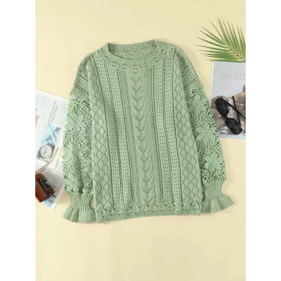 Fashion Crochet Lace Top