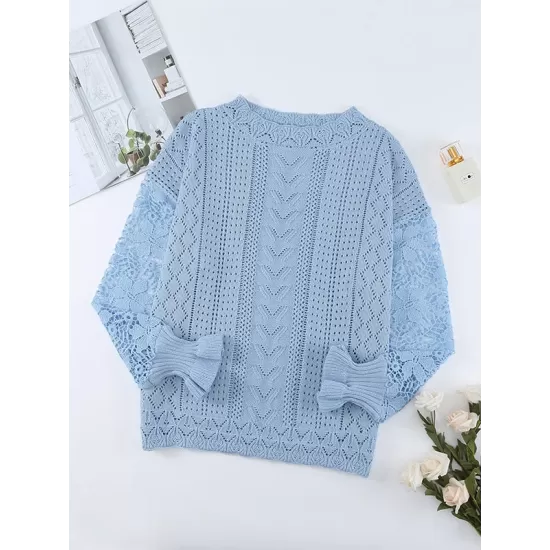 Fashion Crochet Lace Top