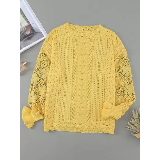 Fashion Crochet Lace Top