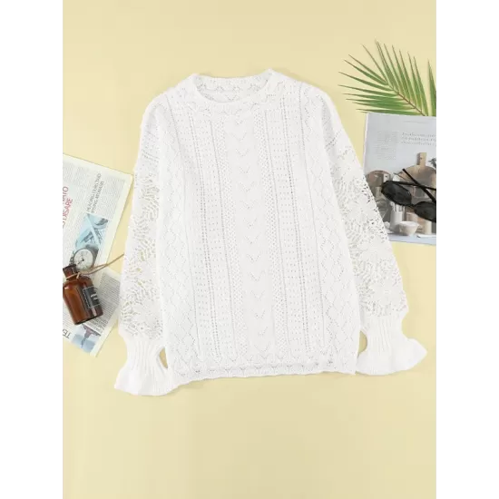 Fashion Crochet Lace Top