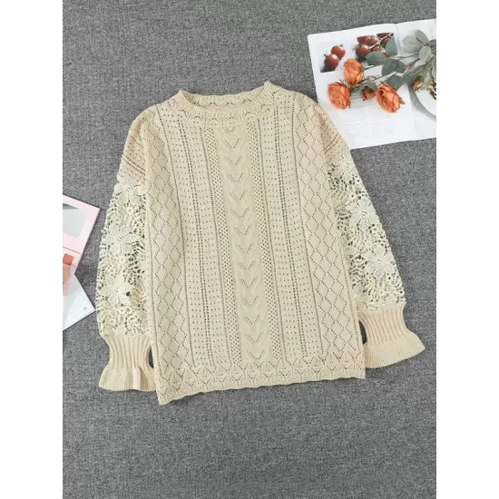 Fashion Crochet Lace Top