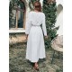 White Long Sleeves Suit