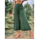 Casual High Waisted Wide Leg Solid Color  Pants