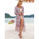 Vacation Loose Floral Printed  Overall