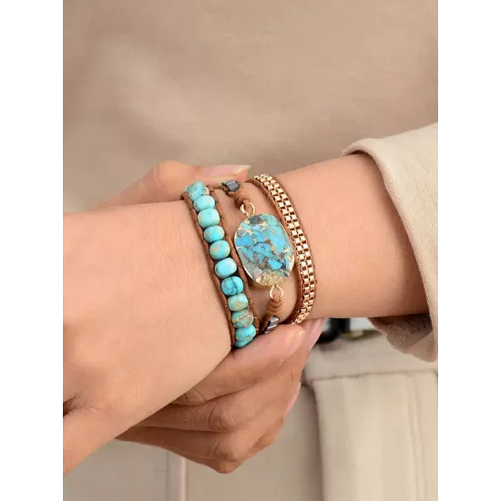 Bohemia Blue  Adjustable  Bracelet Accessories