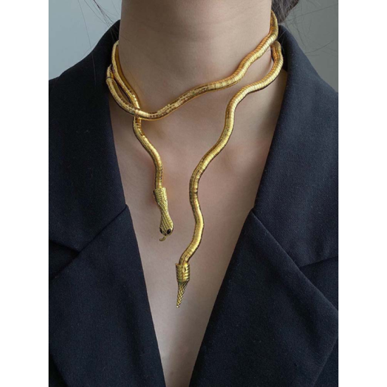 Statement Snake Shape Necklace