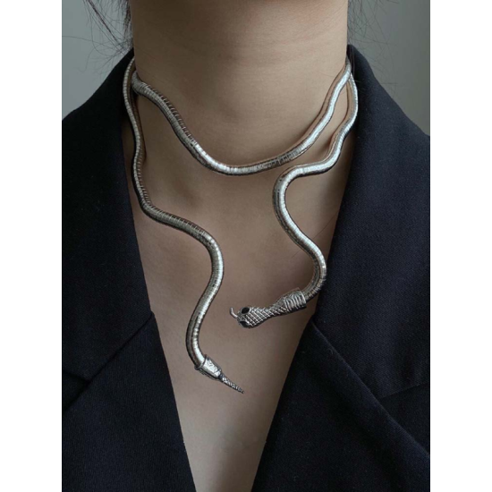 Statement Snake Shape Necklace