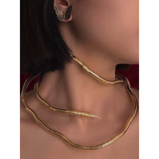 Statement Snake Shape Necklace