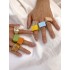 Original Stylish Resin 8 Colors Geometric Ring