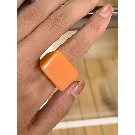 Original Stylish Resin 8 Colors Geometric Ring