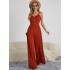 Vacation Sleeveless Solid Color Jumpsuit