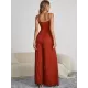 Vacation Sleeveless Solid Color Jumpsuit