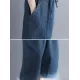 Comfortable V-neck Jeans Jumpsuit