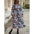 Bohemia A-Line Floral Round-Neck Dress