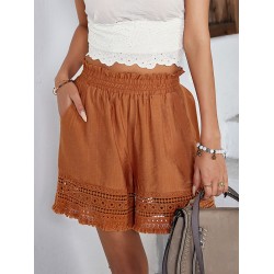 Casual Loose Solid Color  Shorts Bottom