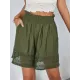 Casual Loose Solid Color  Shorts Bottom