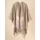 Casual Loose Tasseled Patchwork Shawl&Cloak