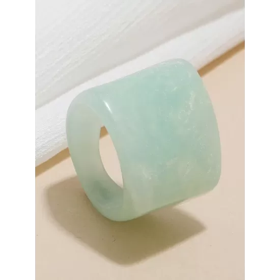 Original Vintage 6 Colors Acrylic Geometric Ring