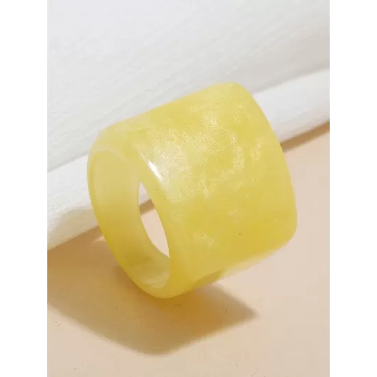 Original Vintage 6 Colors Acrylic Geometric Ring