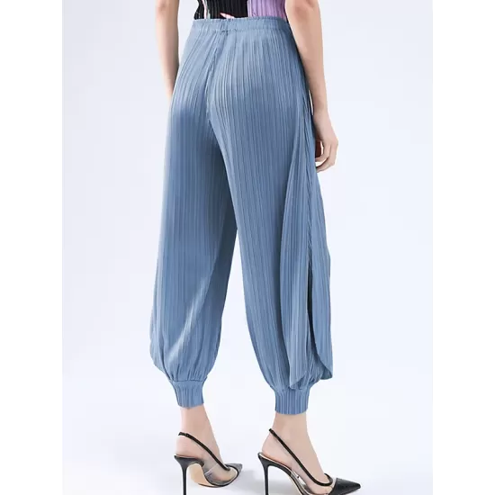 Simple Loose Solid Color Casual Harem Pants Bottoms