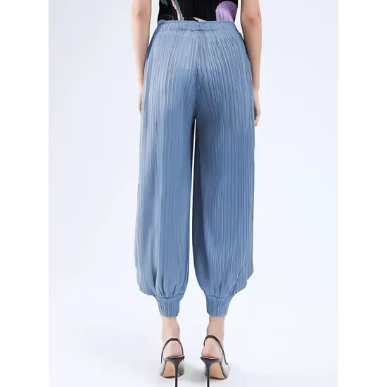 Simple Loose Solid Color Casual Harem Pants Bottoms